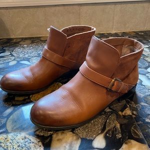 Franco Sarto leather and suede ankle boots